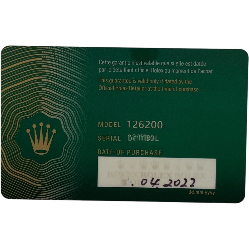 ロレックス ROLEX デイトジャスト36 ランダムシリアル 126200 ブルー SS 自動巻き メンズ 腕時計