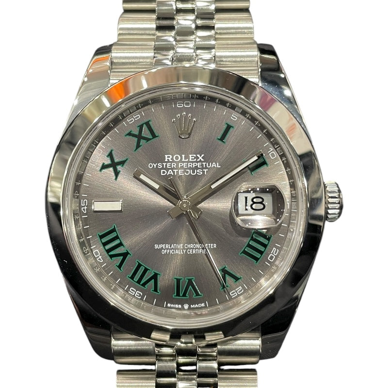 ロレックス ROLEX デイトジャスト41　スレート 126300 スレート SS メンズ 腕時計