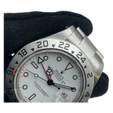 ロレックス ROLEX エクスプローラー2 K番 16570 ホワイト SS 自動巻き メンズ 腕時計