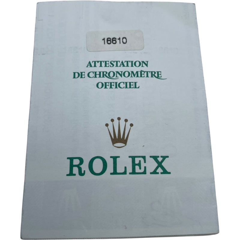 ロレックス ROLEX サブマリーナ 16610 ブラック SS メンズ 腕時計