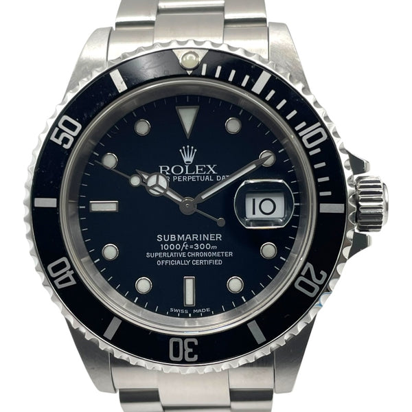 ロレックス ROLEX サブマリーナ 16610 ブラック SS メンズ 腕時計