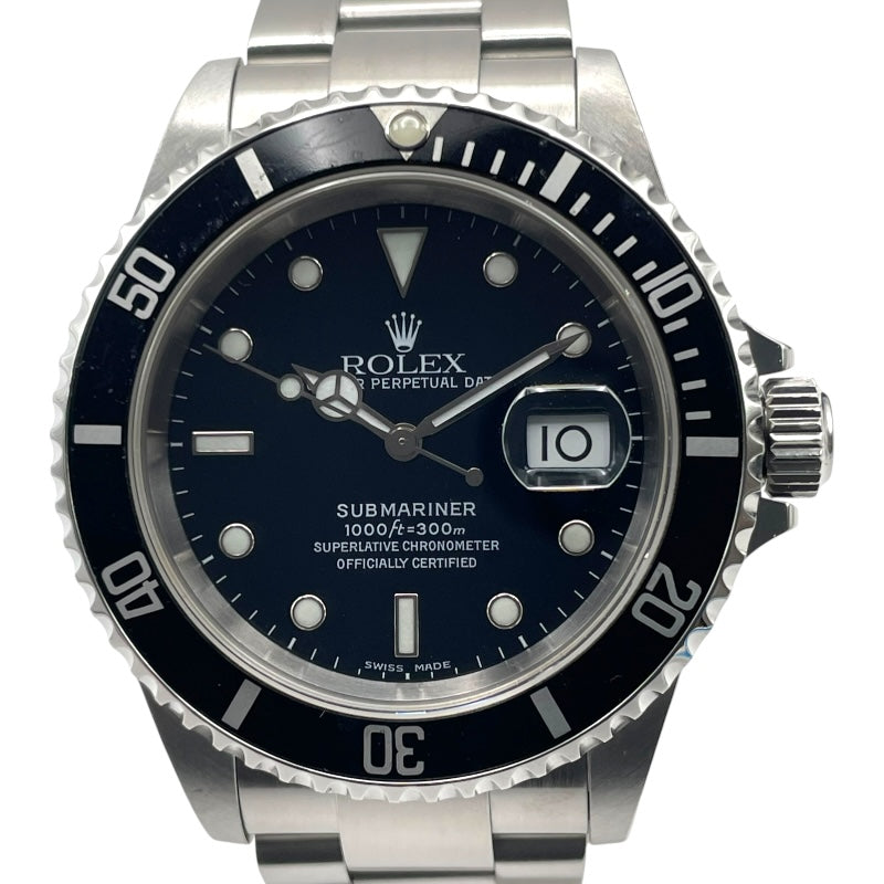 ロレックス ROLEX サブマリーナ 16610 ブラック SS メンズ 腕時計