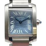カルティエ Cartier タンクフランセーズ SM ブルーシェル W51034Q3 ブルー SS レディース 腕時計