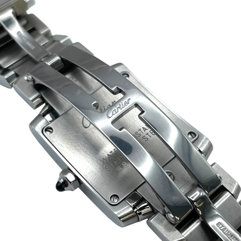 カルティエ Cartier タンクフランセーズ SM ブルーシェル W51034Q3 ブルー SS レディース 腕時計