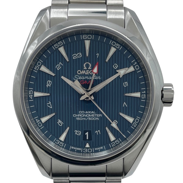 オメガ OMEGA シーマスター アクアテラ 150M コーアクシャル クロノメーター GMT 231.10.43.22.03.001 ブルー SS メンズ 腕時計