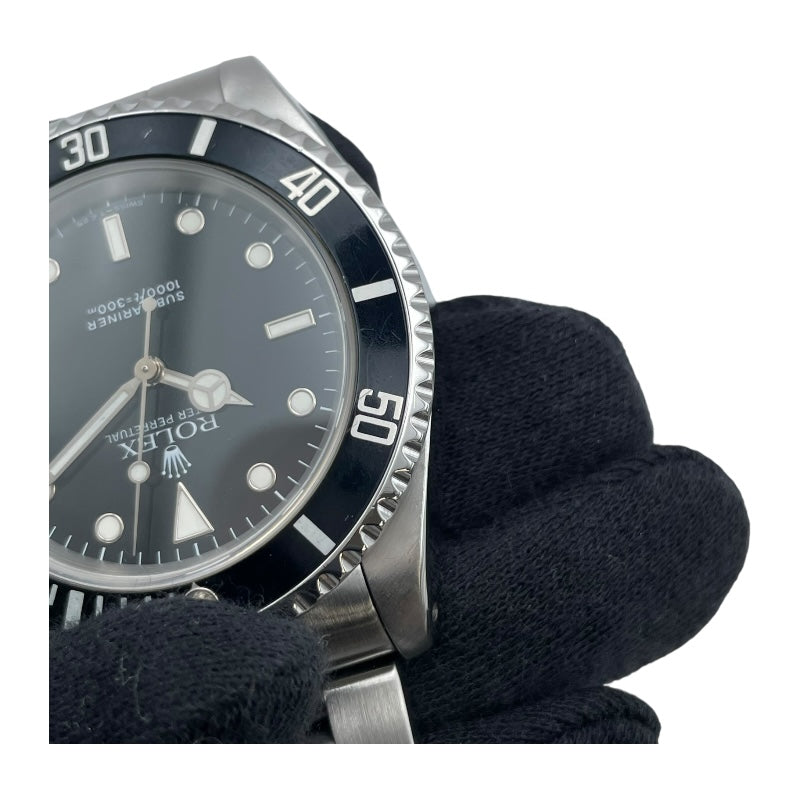 ロレックス ROLEX サブマリーナノンデイト 14060 ブラック SS 自動巻き メンズ 腕時計