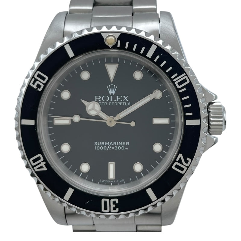 ロレックス ROLEX サブマリーナノンデイト 14060 ブラック SS 自動巻き メンズ 腕時計
