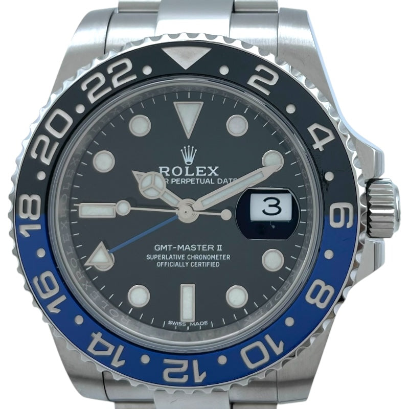 ロレックス ROLEX GMTマスター2 116710BLNR ブラック SS 自動巻き メンズ 腕時計