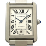 カルティエ Cartier タンクソロ XL W5200028 ホワイト SS 自動巻き メンズ 腕時計