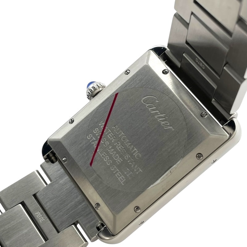 カルティエ Cartier タンクソロ XL W5200028 ホワイト SS 自動巻き メンズ 腕時計