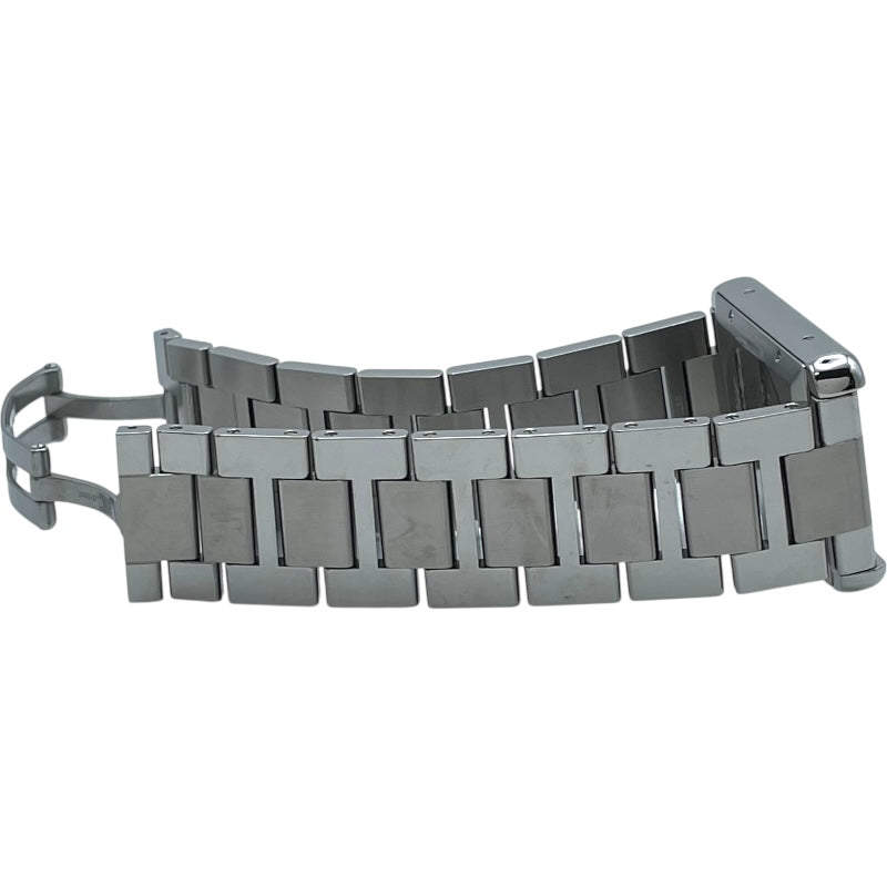 カルティエ Cartier タンクソロ XL W5200028 ホワイト SS 自動巻き メンズ 腕時計