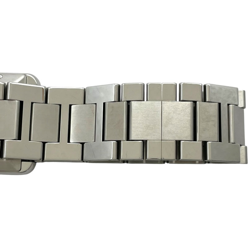 カルティエ Cartier タンクソロ XL W5200028 ホワイト SS 自動巻き メンズ 腕時計