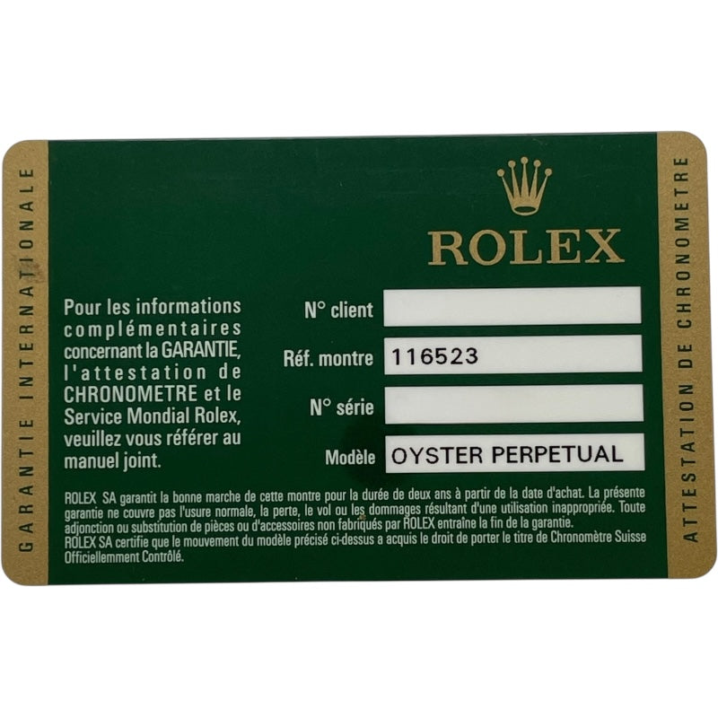 ロレックス ROLEX コスモグラフ・デイトナ ランダムシリアル 116523 ホワイト/ブラック K18YG/SS 自動巻き メンズ 腕時計