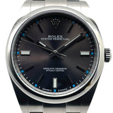 ロレックス ROLEX オイスターパーペチュアル 39 ダークロジウム 114300 ダークロジウム ステンレス 自動巻き メンズ 腕時計