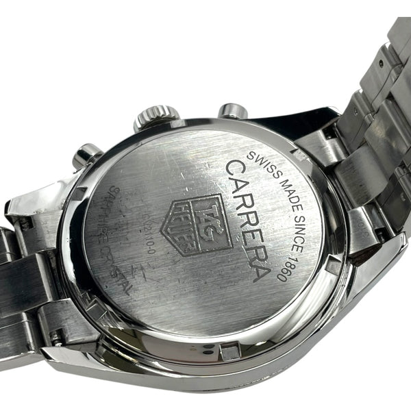タグ・ホイヤー TAG HEUER カレラ クロノグラフ CV2110.BA0787 ホワイト SS 自動巻き メンズ 腕時計