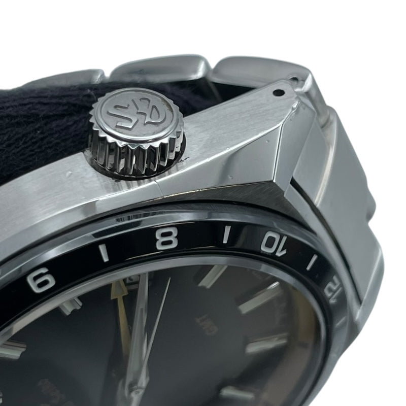 グランドセイコー Grand Seiko スポーツコレクション 9Fクォーツ GMT SBGN023 ブラック SS/セラミック クオーツ メンズ 腕時計