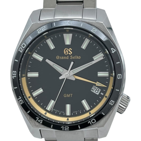 グランドセイコー Grand Seiko スポーツコレクション 9Fクォーツ GMT SBGN023 ブラック SS/セラミック クオーツ メンズ 腕時計