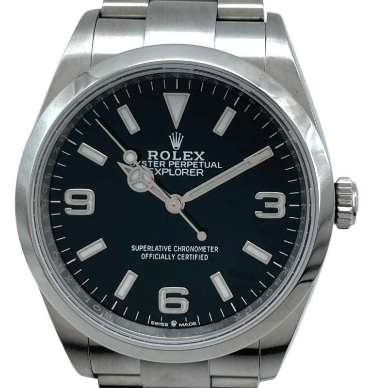 ロレックス ROLEX エクスプローラー36 124270 ブラック SS 自動巻き メンズ 腕時計