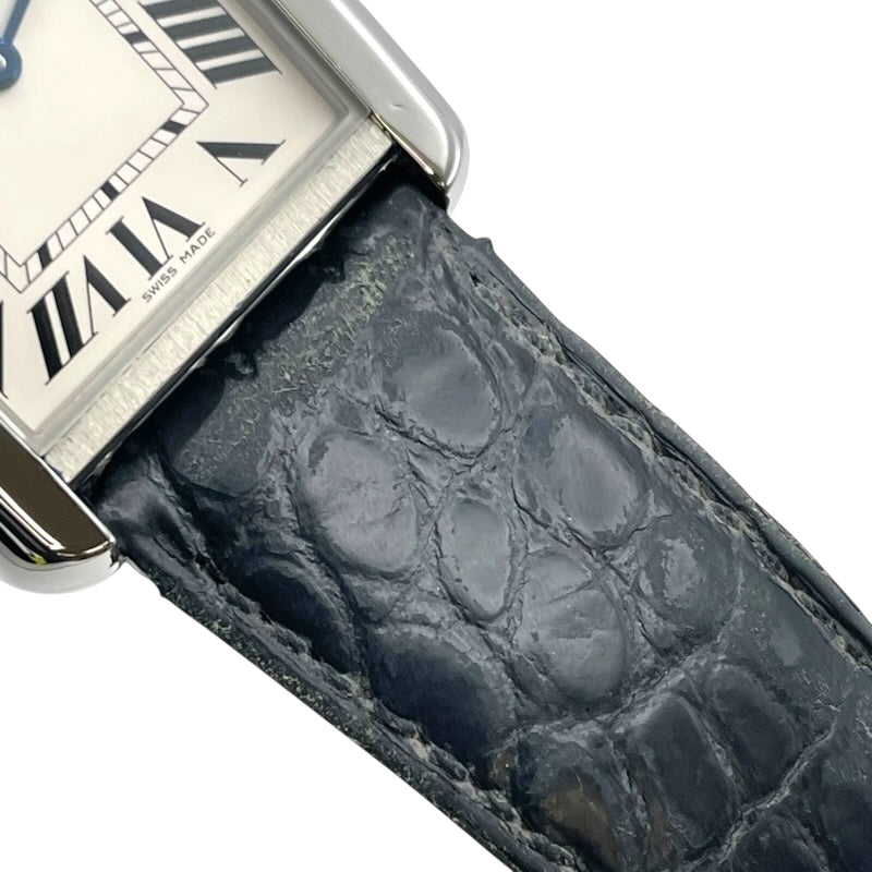 カルティエ Cartier タンクソロ SM W5200005 シルバー SS クオーツ レディース 腕時計