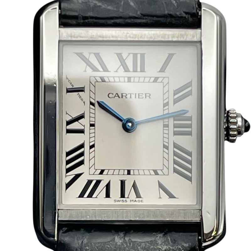 カルティエ Cartier タンクソロ SM W5200005 シルバー SS クオーツ レディース 腕時計