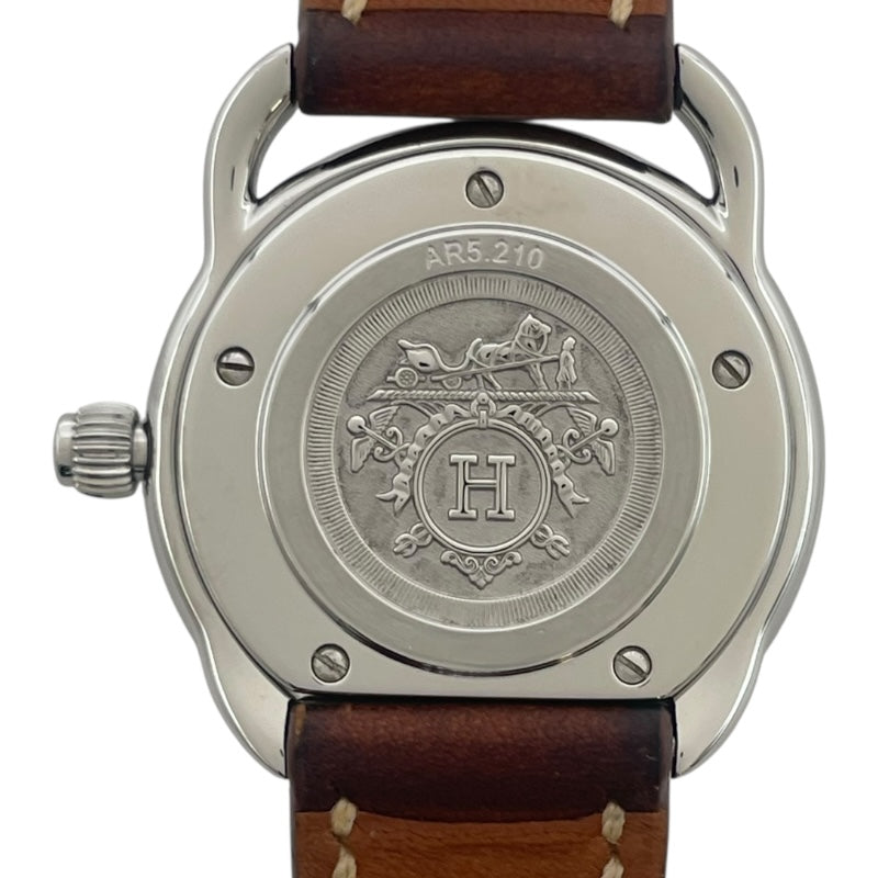 エルメス HERMES アルソー AR5.210 ライトブルー SS クオーツ レディース 腕時計