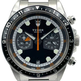 チューダー/チュードル TUDOR ヘリテージ クロノ 70330N ブラック SS 自動巻き メンズ 腕時計
