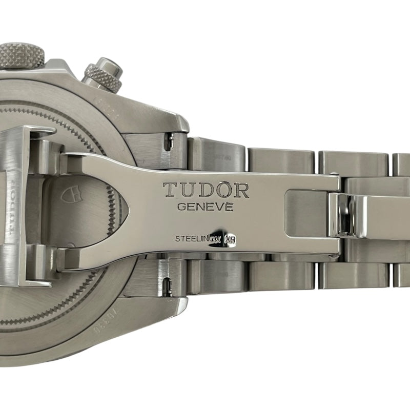 チューダー/チュードル TUDOR ヘリテージ クロノ 70330N ブラック SS 自動巻き メンズ 腕時計