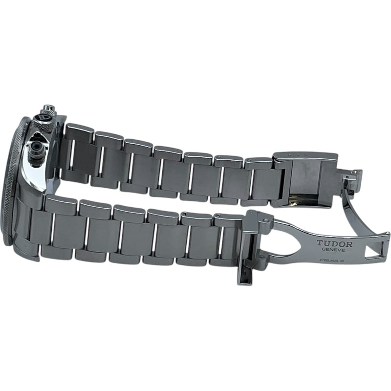 チューダー/チュードル TUDOR ヘリテージ クロノ 70330N ブラック SS 自動巻き メンズ 腕時計