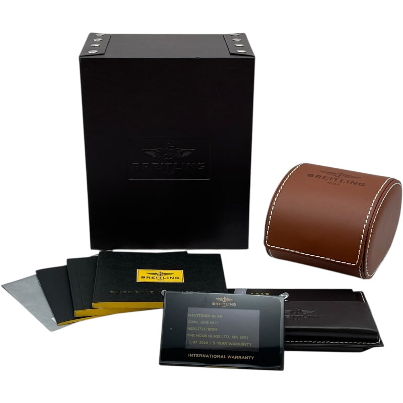 ブライトリング BREITLING ナビタイマー B01 クロノグラフ AB012721 ブラック SS 自動巻き メンズ 腕時計