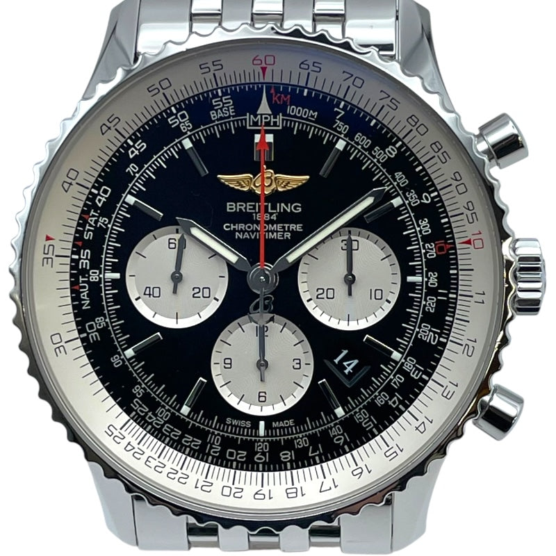 ブライトリング BREITLING ナビタイマー B01 クロノグラフ AB012721 ブラック SS 自動巻き メンズ 腕時計
