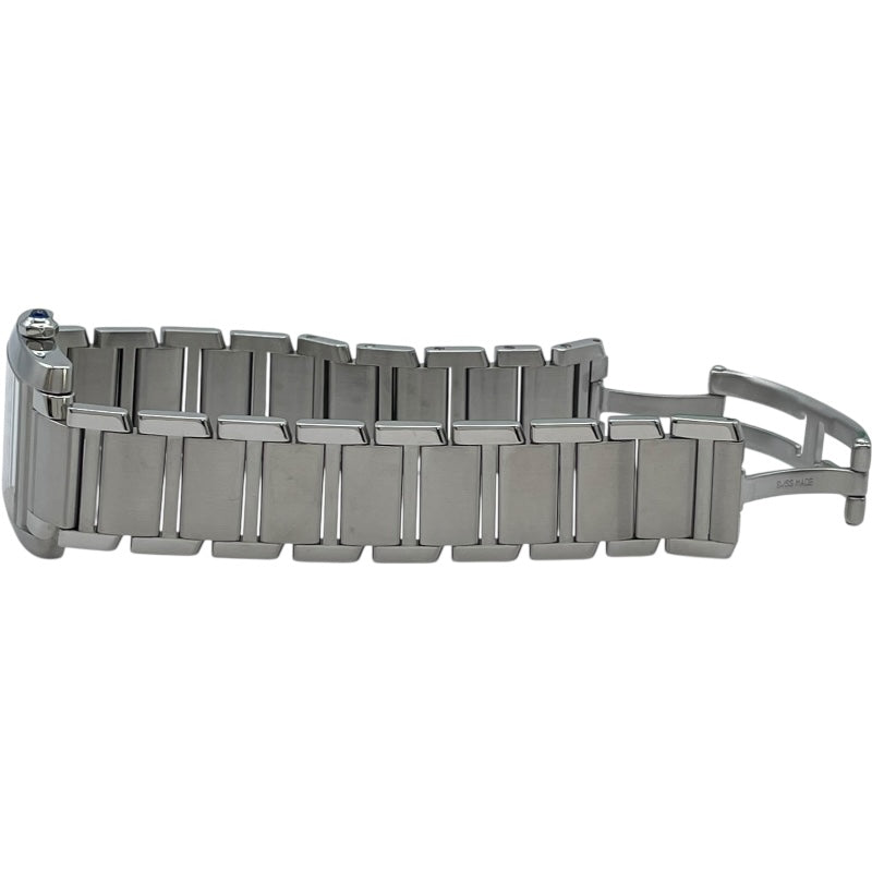 カルティエ Cartier タンクフランセーズMM W51003Q3 ホワイト SS クオーツ レディース 腕時計