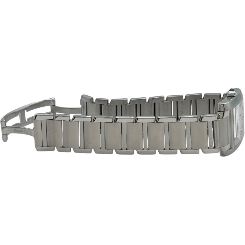 カルティエ Cartier タンクフランセーズMM W51003Q3 ホワイト SS クオーツ レディース 腕時計