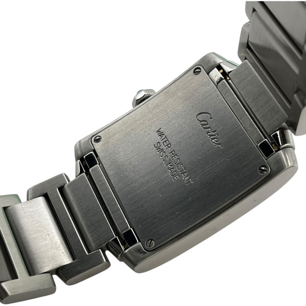 カルティエ Cartier タンクフランセーズMM W51003Q3 ホワイト SS クオーツ レディース 腕時計