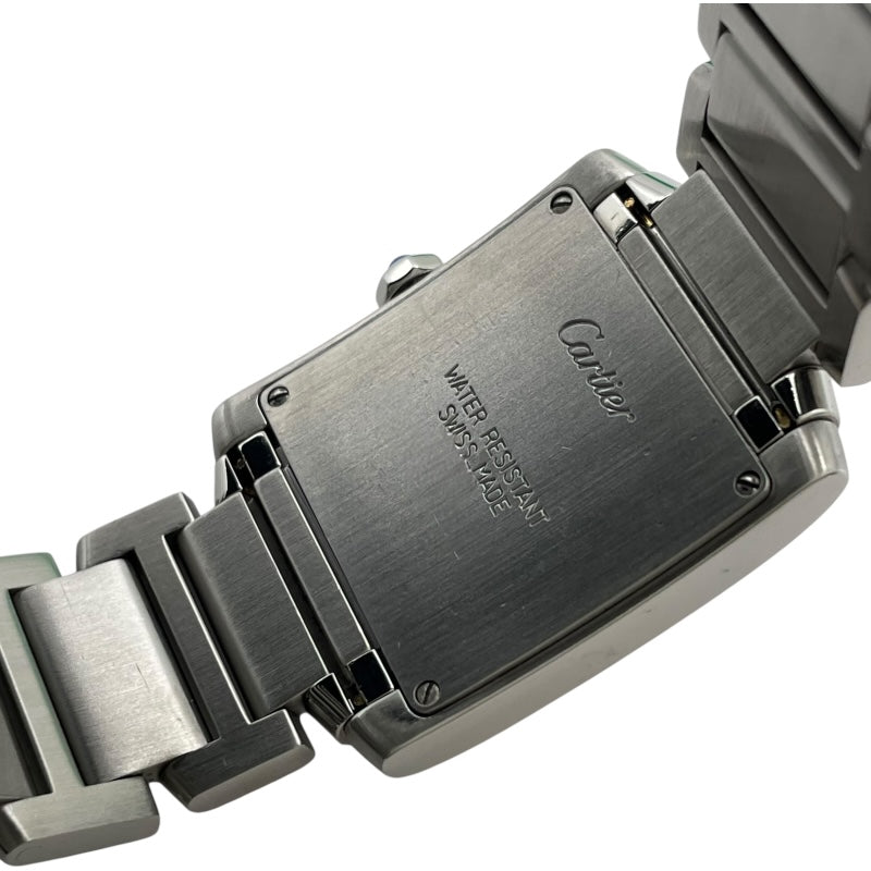 カルティエ Cartier タンクフランセーズMM W51003Q3 ホワイト SS クオーツ レディース 腕時計