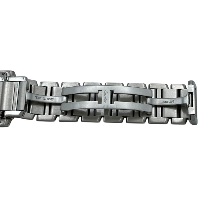 カルティエ Cartier タンクフランセーズMM W51003Q3 ホワイト SS クオーツ レディース 腕時計