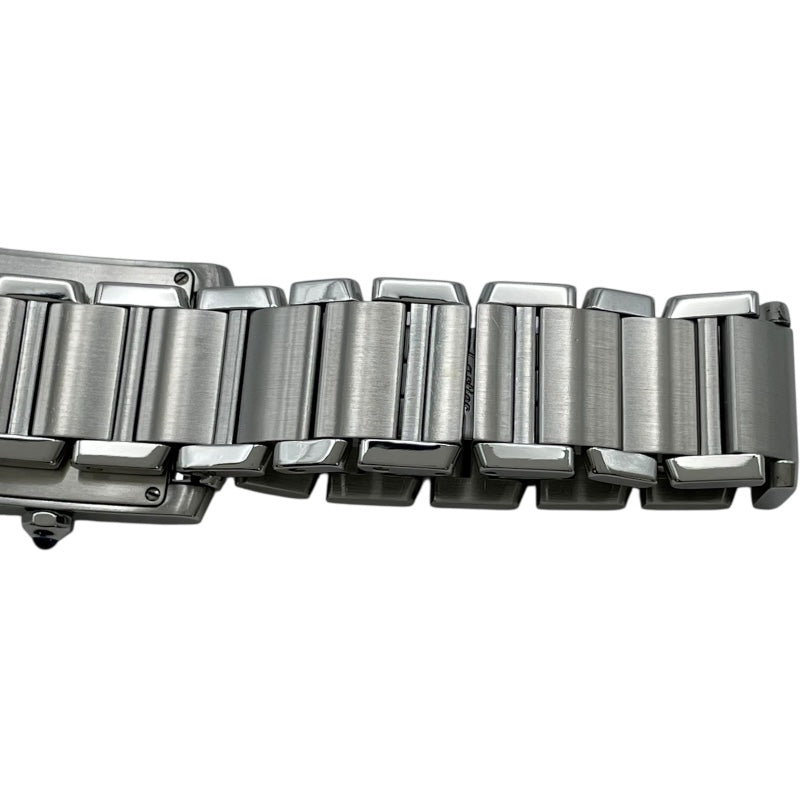 カルティエ Cartier タンクフランセーズMM W51003Q3 ホワイト SS クオーツ レディース 腕時計