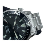 オメガ OMEGA シーマスター300M 2262.50 ブラック SS クオーツ メンズ 腕時計