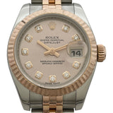 ロレックス ROLEX デイトジャスト26 179171G ピンクシャンパン PG/SS レディース 腕時計