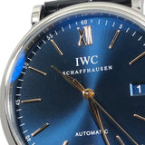 インターナショナルウォッチカンパニー IWC ポートフィノ オートマティック IW356523 ブルー SS/革ベルト（社外品） 自動巻き メンズ 腕時計