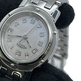 エルメス HERMES クリッパー ホワイトシェル CL4.210 ホワイト SS クオーツ レディース 腕時計