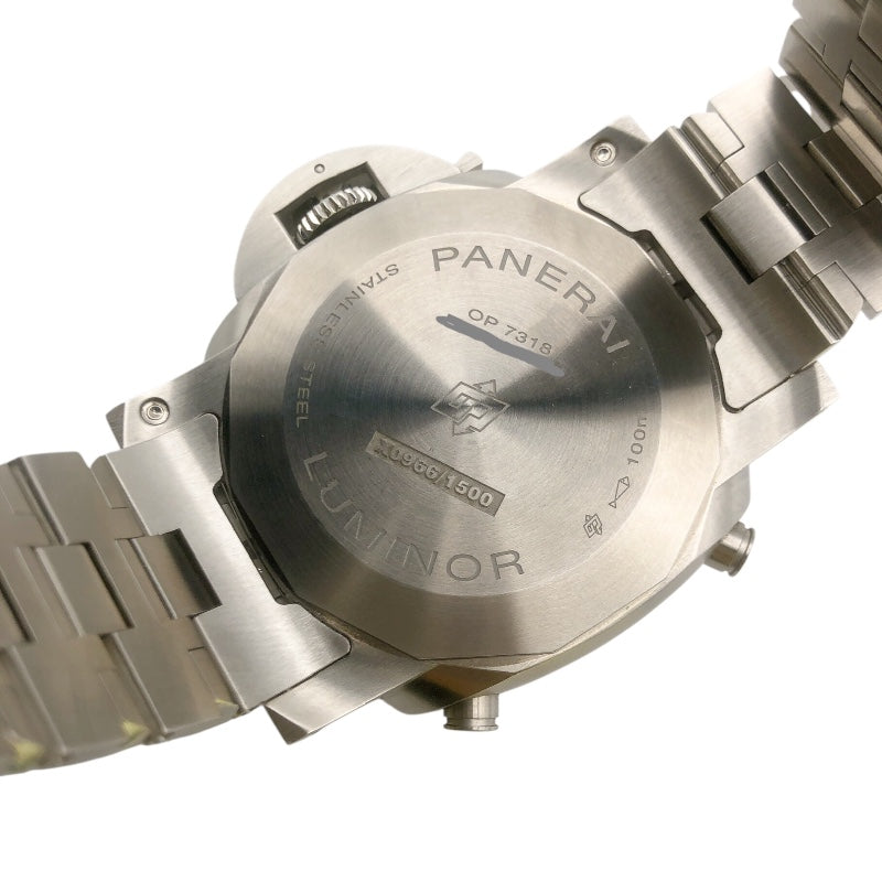パネライ PANERAI ルミノールクロノ PAMO1110 ブルー ステンレス