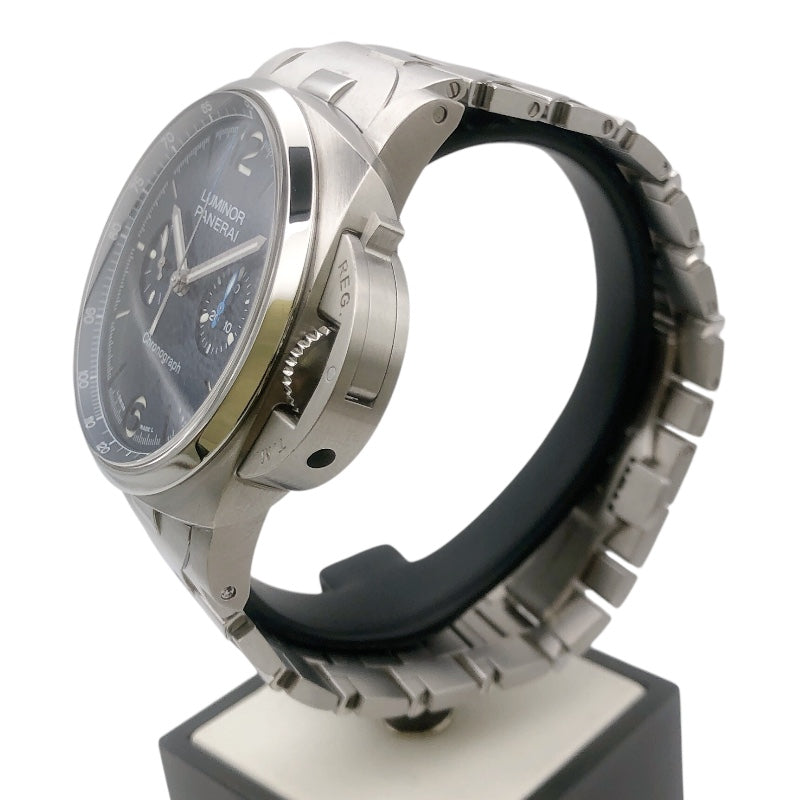 パネライ PANERAI ルミノールクロノ PAMO1110 ブルー ステンレス