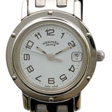 エルメス HERMES クリッパー CL4210 ホワイト ステンレススチール レディース 腕時計