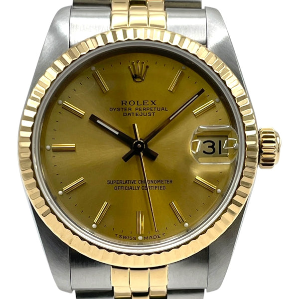 週末限定セール希少　新品　ロレックス　デイトジャスト　掛け時計　ゴールド ロレックス ROLEX デイトジャスト 68273 ゴールド K18/SS 自動巻き