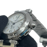 カルティエ Cartier パシャC ビッグデイト W31044M7 ホワイト SS 自動巻き ユニセックス 腕時計