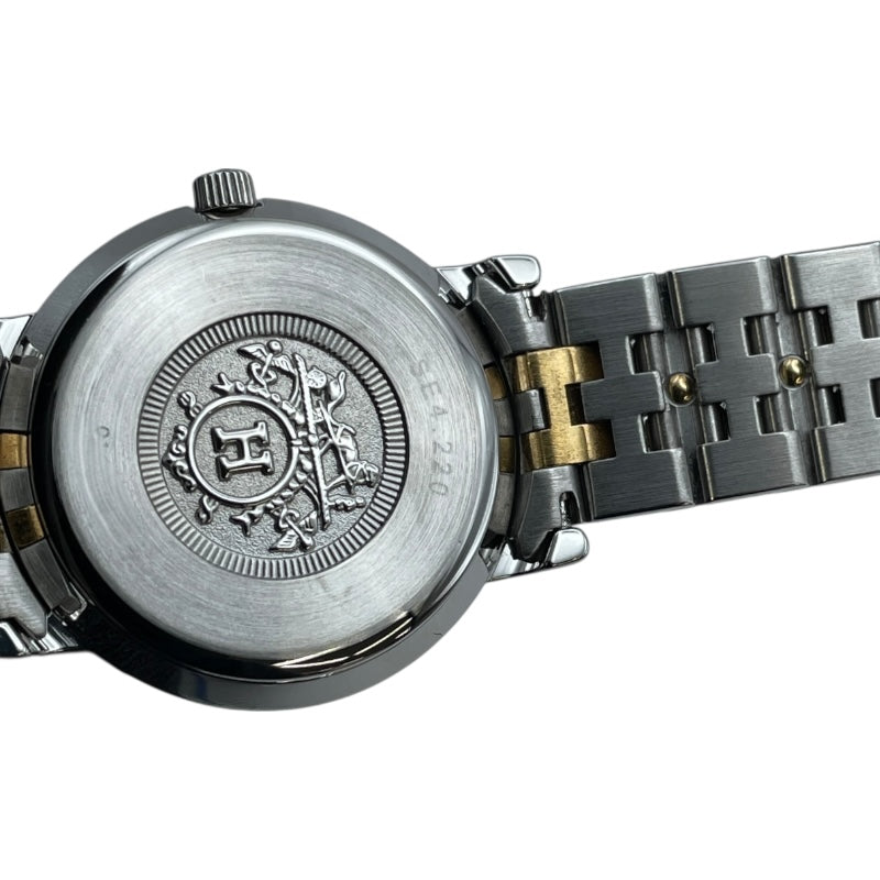 エルメス HERMES セリエウォッチ SE4.220 ホワイト SS/GP クオーツ