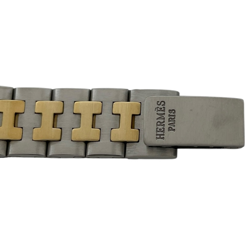 エルメス HERMES 腕時計 セリエ SE4.220 ゴールド/アイボリー文字盤 GP SS クオーツアナログ 【中古】 エルメス HERMES セリエウォッチ SE4.220 ホワイト SS/GP クオーツ