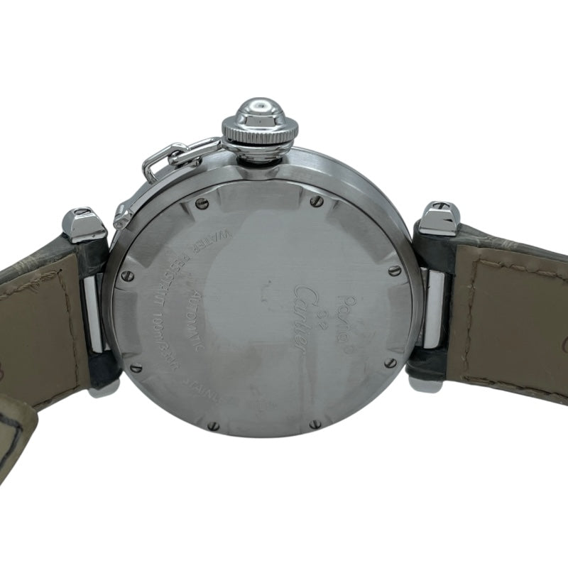カルティエ Cartier パシャC W31076M7 ブラック SS 自動巻き メンズ