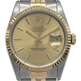 ロレックス ROLEX デイトジャスト 16233 ゴールド ゴールド/ステンレススチール メンズ 腕時計