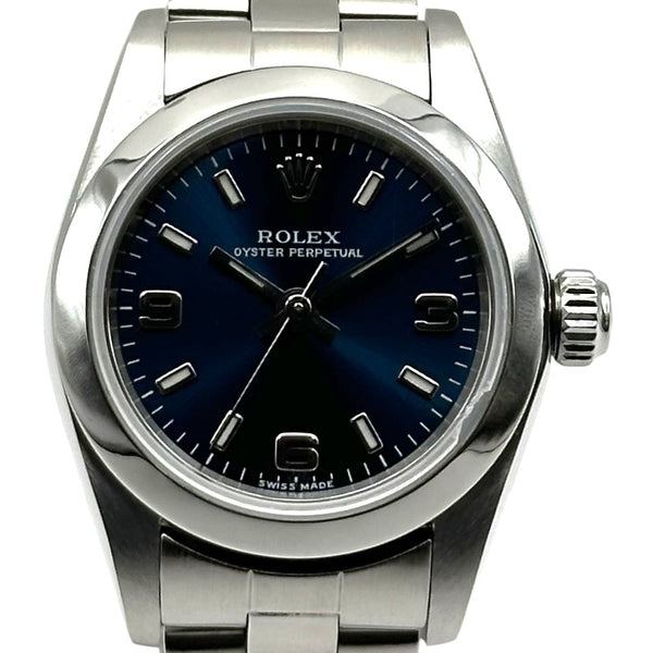 ロレックス ROLEX オイスターパーペチュアル 76080 A番 レディース 腕時計 ブルー 文字盤 オートマ 自動巻き Oyster perpetual VLP 90180442 2341950016665_1_600x600_crop_c